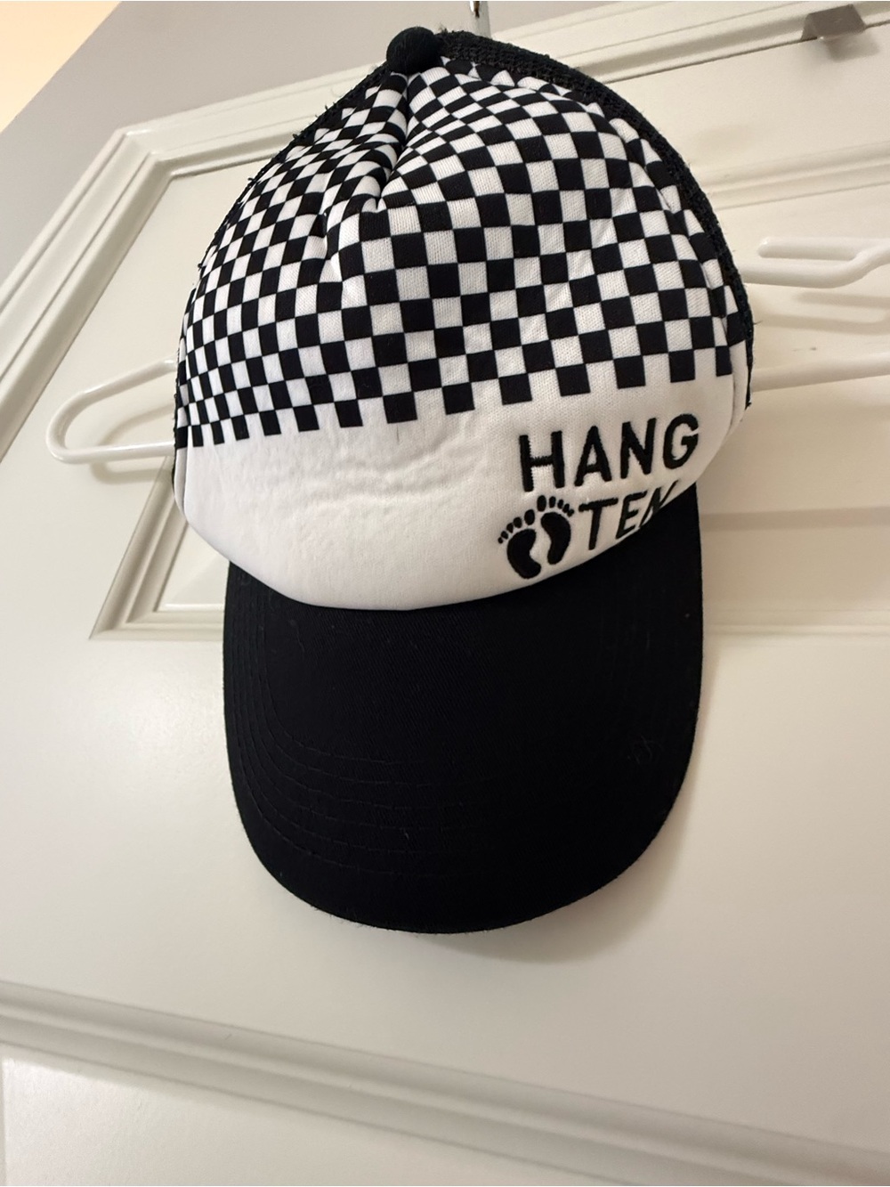 Hang Ten Checkered Trucker Hat OS